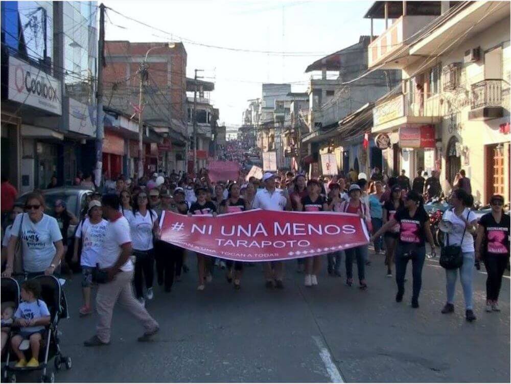  #NiUnaMenos así se vivió la gran movilización en la ciudad de Tarapoto