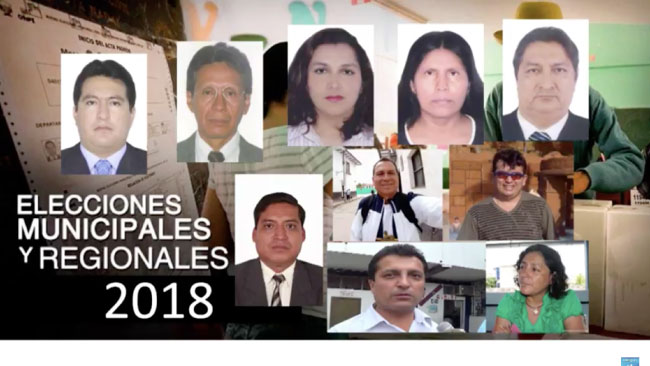  Elecciones 2018: candidatos al Gobierno Regional de San Martín.